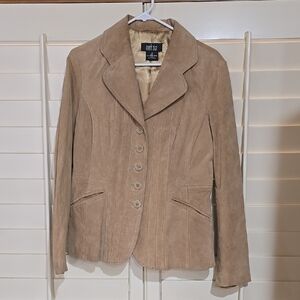 Mark Alan Tan Suede Jacket by Notations
